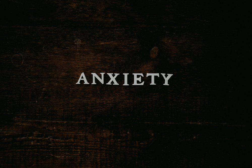 A sign saying ‘anxiety’ for anxiety counseling in Barrow County