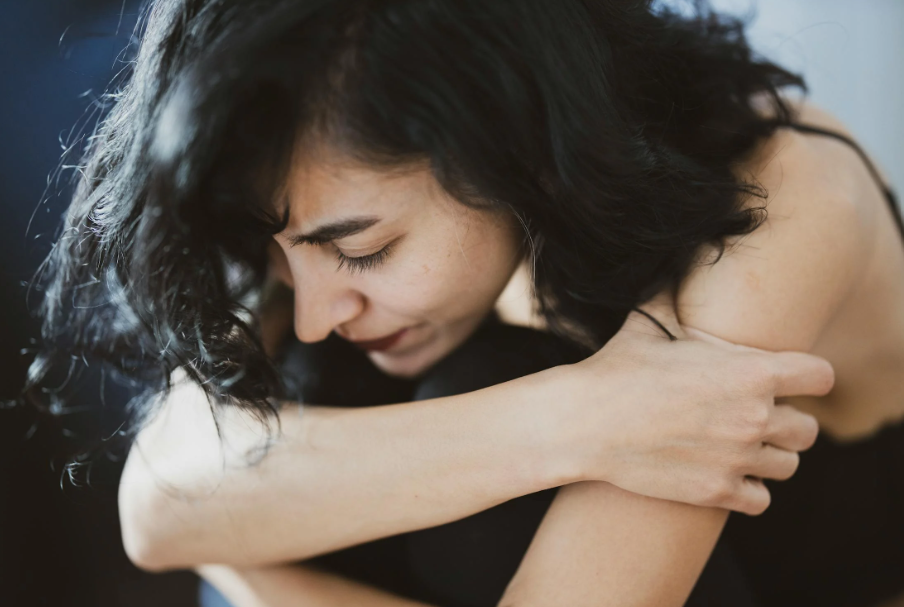 A woman dealing with substance abuse.